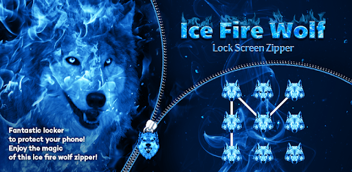 Ice Fire Wolf Lock Screen Zipper PC screenshot Ice Fire Wolf Lock Screen Zipper PC screenshot