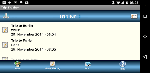 Trip Tracker PC screenshot