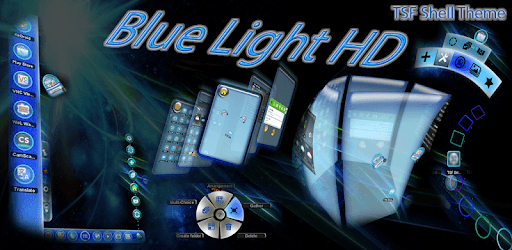 TSF Shell Theme Blue Light HD PC screenshot TSF Shell Theme Blue Light HD PC screenshot