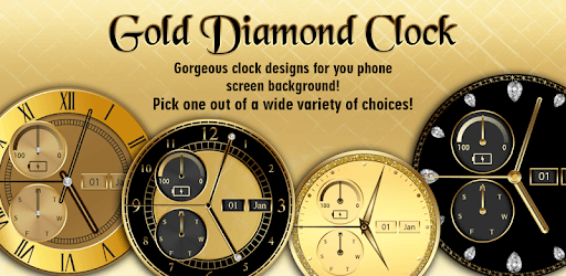 Gold Diamond Clock PC screenshot