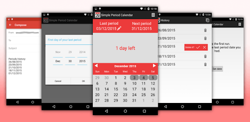 Simple Period Calendar PC screenshot