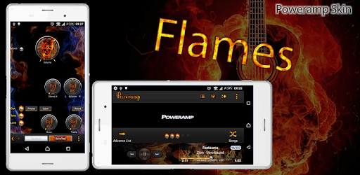 Poweramp Skin Flames PC screenshot Poweramp Skin Flames PC screenshot