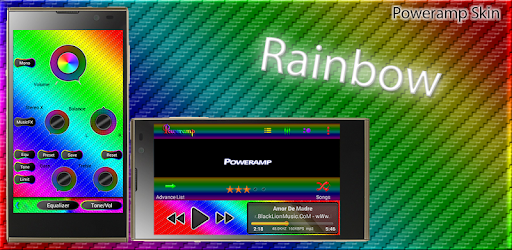 Poweramp Skin Rainbow PC screenshot