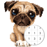Unicorn Pug - Color By Number & Pixel No Draw icon
