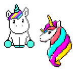 Unicorn color by number - sandbox number coloring for PC