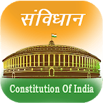 Constitution of India Hindi & English with MCQs icon