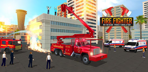 Firefighter Truck 911 Rescue: Emergency Driving PC screenshot