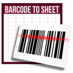 Barcode to Sheet icon