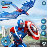 Flying Falcon Robot Hero icon