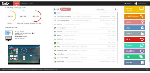 Radix Viso MDM client PC screenshot Radix Viso MDM client PC screenshot