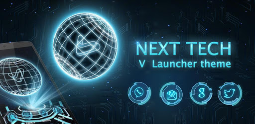 Next Tech 3D V Launcher Theme PC screenshot