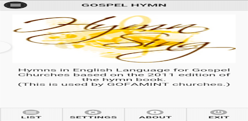 GOFAMINT Gospel Hymns PC screenshot