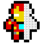 Voxi Art 2D - Color by number : Superhero for PC Voxi Art 2D - Color by number : Superhero for PC