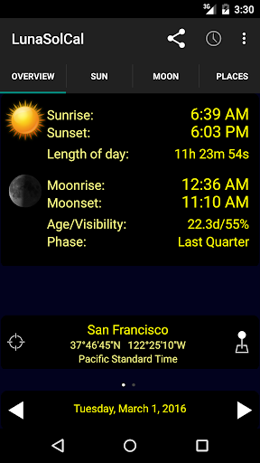 LunaSolCal Mobile PC screenshot