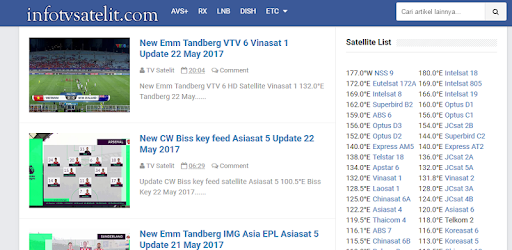Biss Key and Satellite Frequency PC screenshot Biss Key and Satellite Frequency PC screenshot