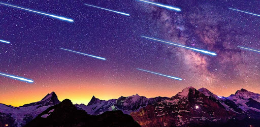 Meteors Sky Live Wallpaper HD PC screenshot
