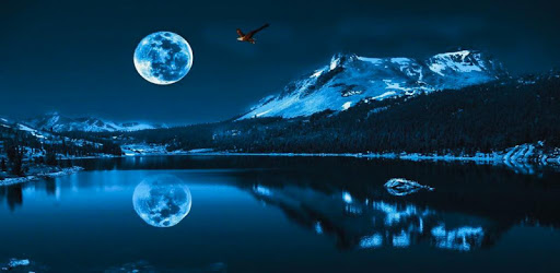 Blue Moon Live Wallpaper HD PC screenshot