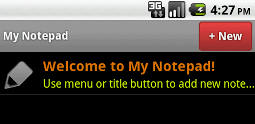 My Notepad PC screenshot