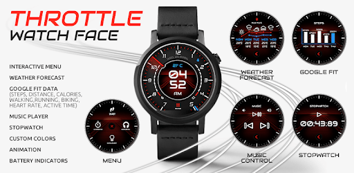 Throttle Watch Face PC screenshot Throttle Watch Face PC screenshot