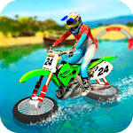 Water Surfing Motorbike Stunt icon