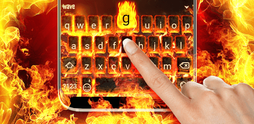 Burning Animated Keyboard + Live Wallpaper PC screenshot