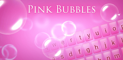 Pink Bubbles Animated Keyboard + Live Wallpaper PC screenshot