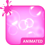 Pink Bubbles Animated Keyboard + Live Wallpaper for PC