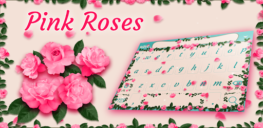 Pink Roses Animated Keyboard + Live Wallpaper PC screenshot