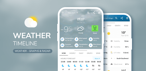 The weather timeline & weather - graphs & radar PC screenshot