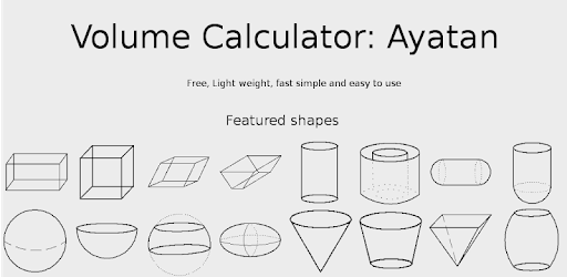 Volume Calculator: Ayatan PC screenshot Volume Calculator: Ayatan PC screenshot