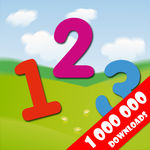 Mathematics and numbers kids icon