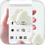Pure White Love Heart Theme icon