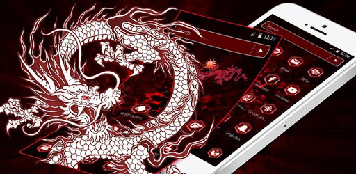 White Red Dragon Fire Theme for PC - Free Download & Install on Windows ...