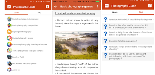 Photography Guide PC screenshot