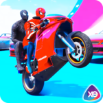Superheroes Barrow Bike Stunt Riding icon