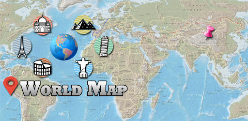 Offline World Map HD - 3D Atlas Street View PC screenshot