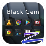Black Gem Theme -ZERO Launcher for PC Black Gem Theme -ZERO Launcher for PC