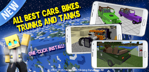 Cars mods for Minecraft PC screenshot