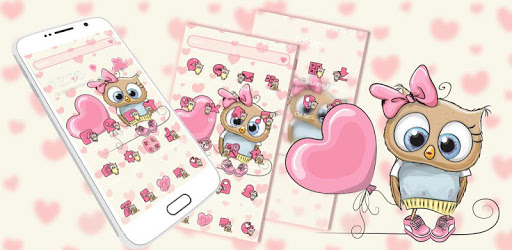 Cute Cartoon Owl Theme PC screenshot