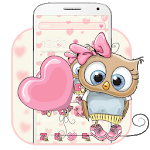 Cute Cartoon Owl Theme for PC