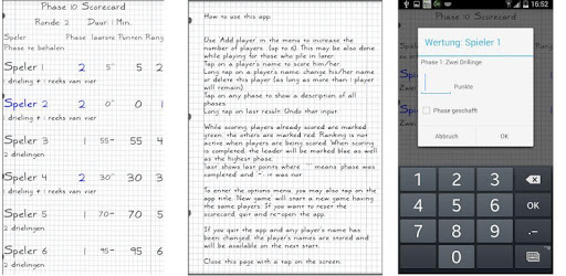 Phase 10 Scorecard PC screenshot
