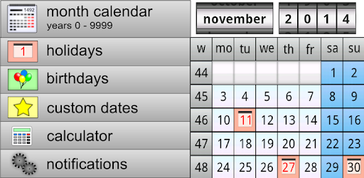 Endless Calendar PC screenshot