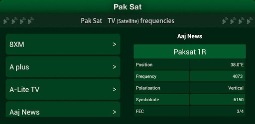 Pak Sat PC screenshot Pak Sat PC screenshot