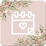 Wedding Countdown Boho Vintage Flower Widget icon