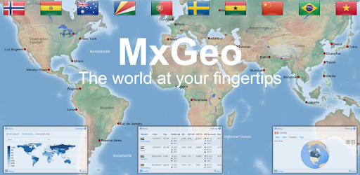 World atlas & world map MxGeo PC screenshot