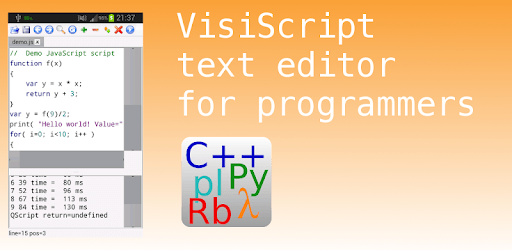 VisiScript Text Editor PC screenshot VisiScript Text Editor PC screenshot