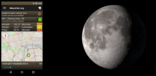 MoonCalc org PC screenshot