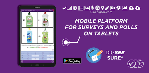 DigSee SURE - surveys and polls on tablets PC screenshot