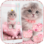 Pink Cute Kitty Cat Theme icon