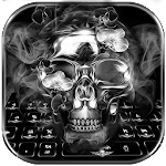 Black Skull Keyboard Theme for PC